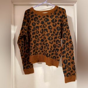 Forever 21 leopard print sweater